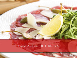 carpaccio de ternera
