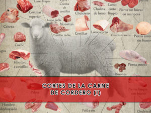 cortes de la carne de cordero