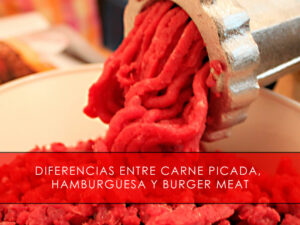 Diferencias entre carne picada, hamburguesa y burger meat