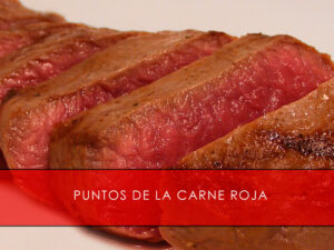 puntos de la carne roja