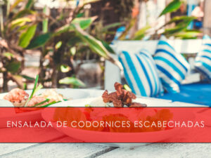 ensalada de codornices escabechadas